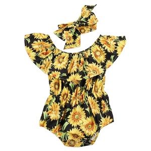 ❗️SOLD❗️Baby Sunflower Romper
